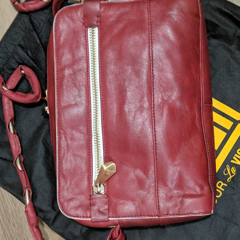 Pour La Victoire leather handbag - Picture 3 of 17